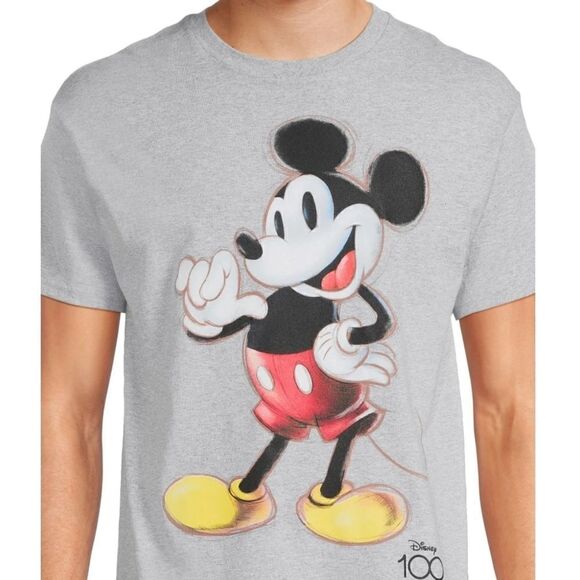 Disney Mickey Mouse Unisex Short Sleeve Crew Neck Graphic T-shirt Sizes L and XL - Picture 2 of 7